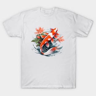 Koi Fish In A Pond T-Shirt